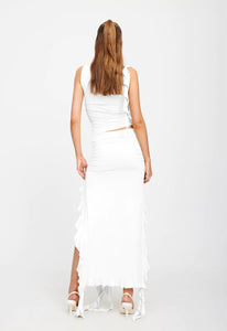 Rendevouz Skirt & Top Set White