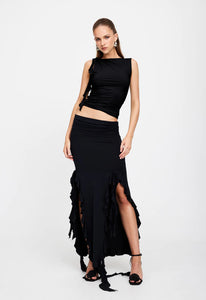 Rendevouz Skirt & Top Set Black