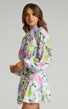 Load image into Gallery viewer, Floral balloon sleeve mini dress