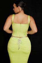 Load image into Gallery viewer, House of CB Rafa Corset Lime